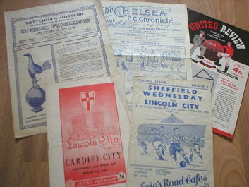 old football programmes